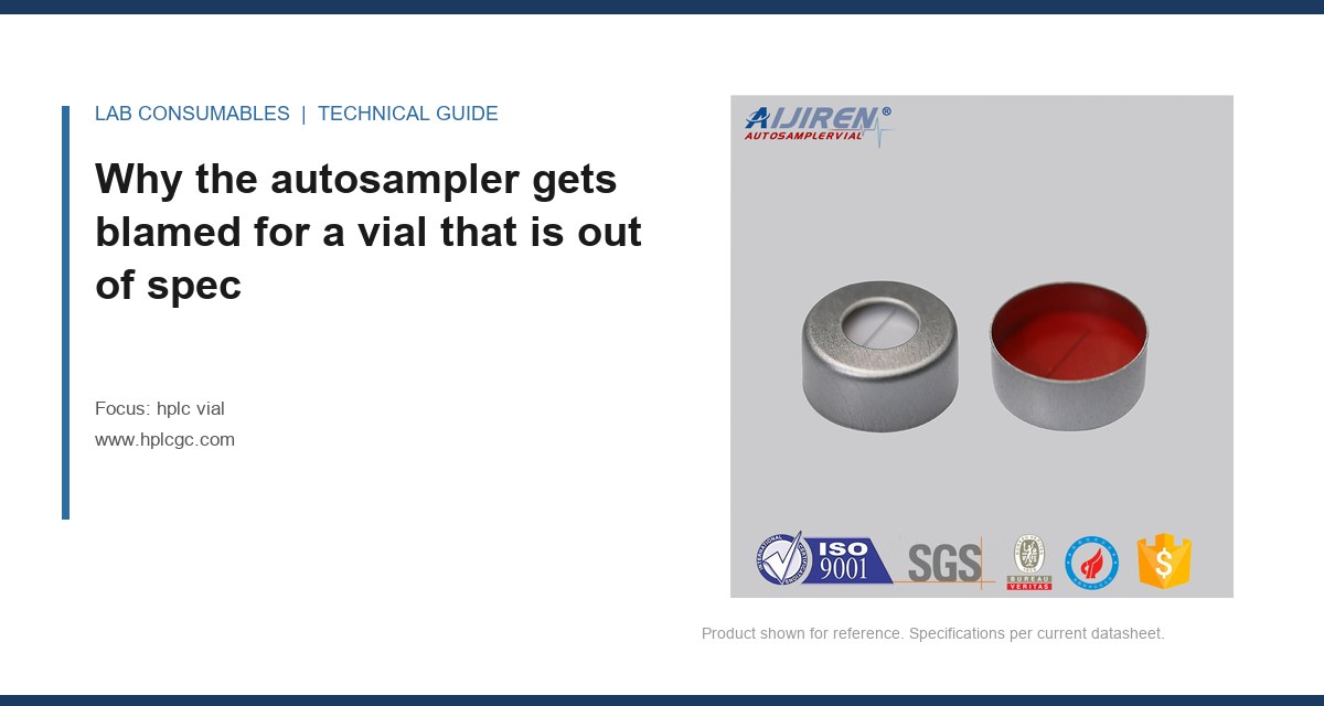 Why the autosampler gets blamed for a vial that is out of spec