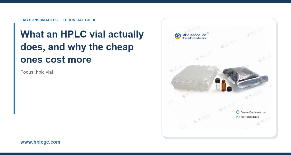 What an HPLC vial actually does, and why the cheap ones cost more