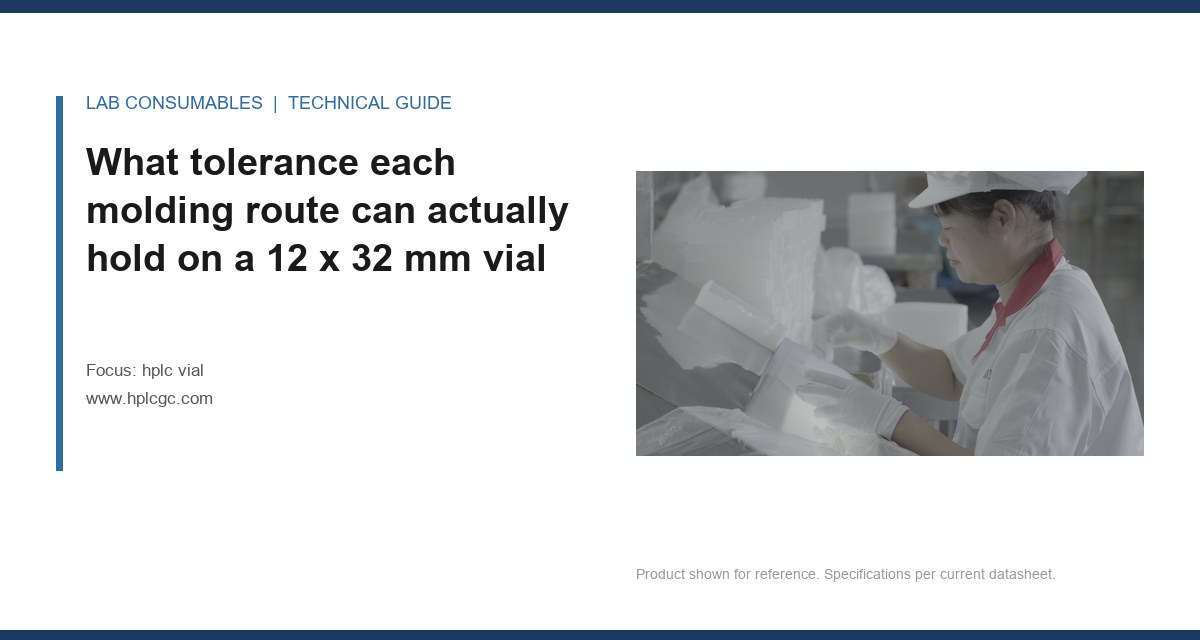 What tolerance each molding route can actually hold on a 12 x 32 mm vial