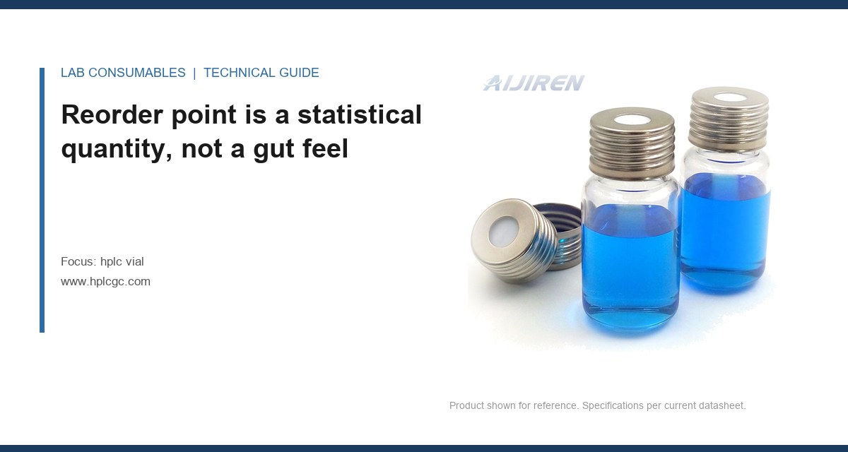 Reorder point is a statistical quantity, not a gut feel